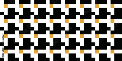 BLACK,GOLD AND WHITE GEOMETRI...