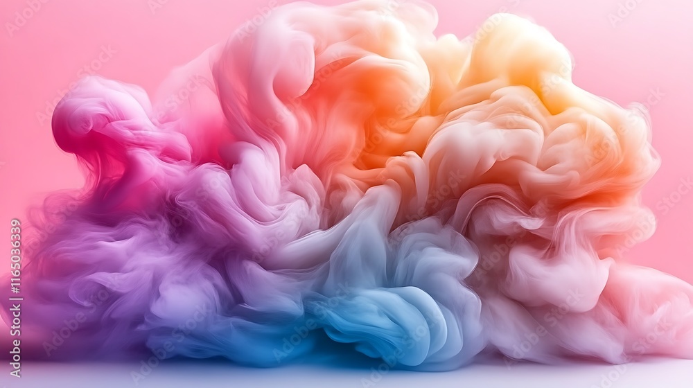 Fototapeta premium Abstract Pastel Color Swirls of Ink in Water