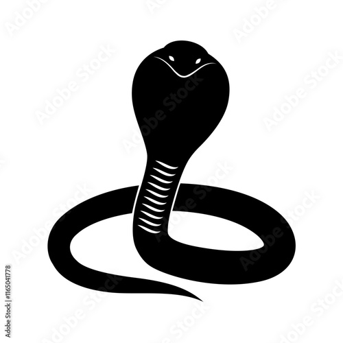 Vector black line icon for Snake