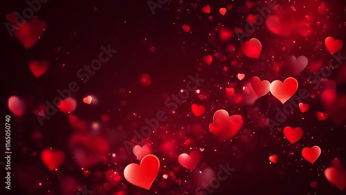 happy valentines day and red heart foam and glitter back drops photo