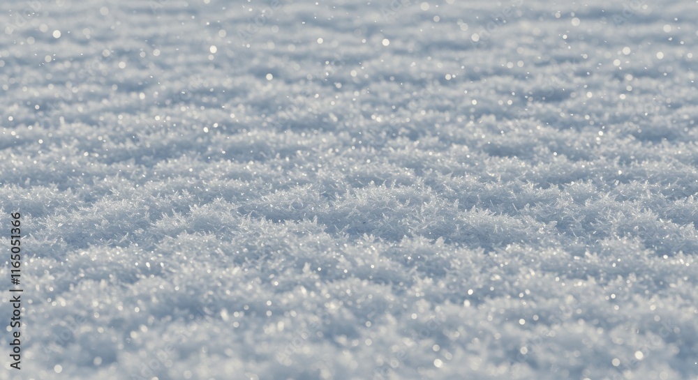 Fresh snow texture with soft, undisturbed surface and fine details Fresh snow texture with soft, undisturbed surface and fine details
