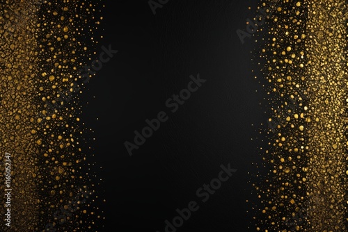 Wallpaper Mural a close up of a black and gold background with a lot of gold dots Torontodigital.ca