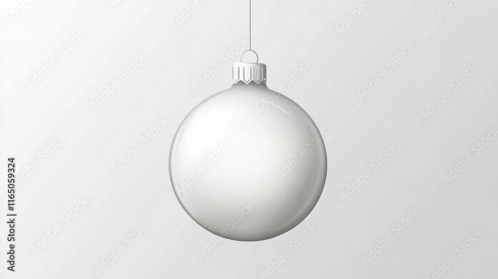 Simple yet elegant white bauble with a frosted finish
Simple yet elegant white bauble with a frosted finish
