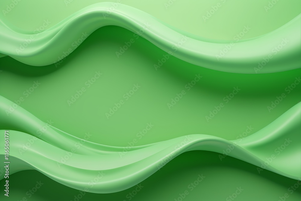 a close up of a green background with wavy lines
