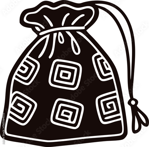 traditional lucky bag svg icon