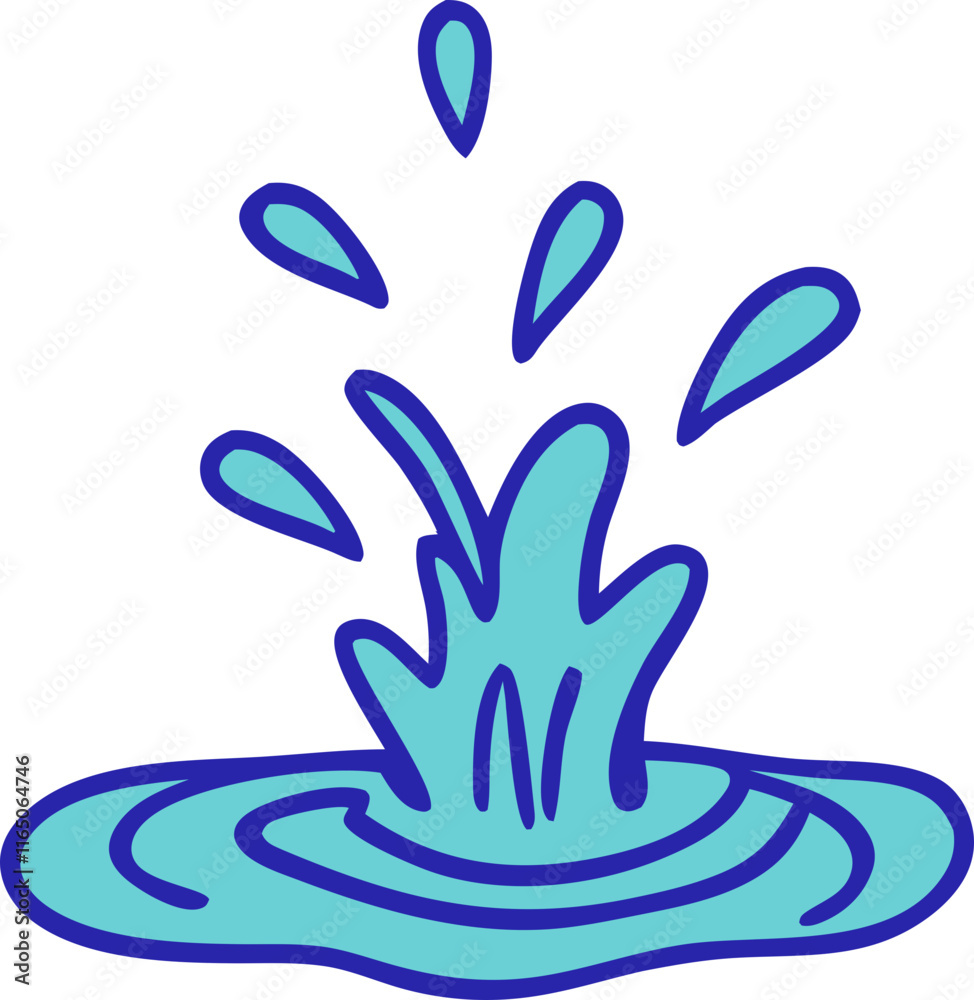 Obraz premium water splash effect