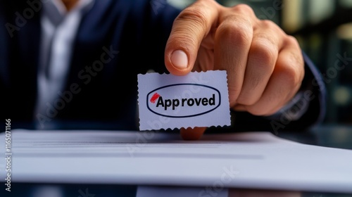 A hand holds an 