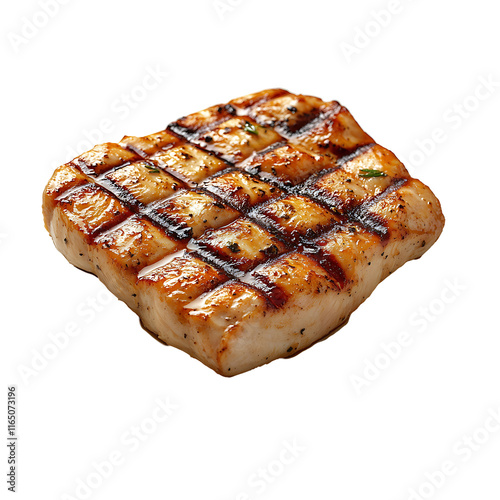 Delicious grilled chicken breast Transparent Background. photo