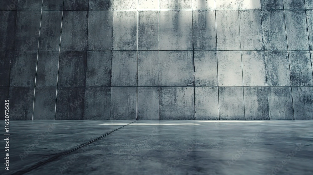 Industrial Concrete Floor Interior of Large Building Space Industrial Concrete Floor Interior of Large Building Space