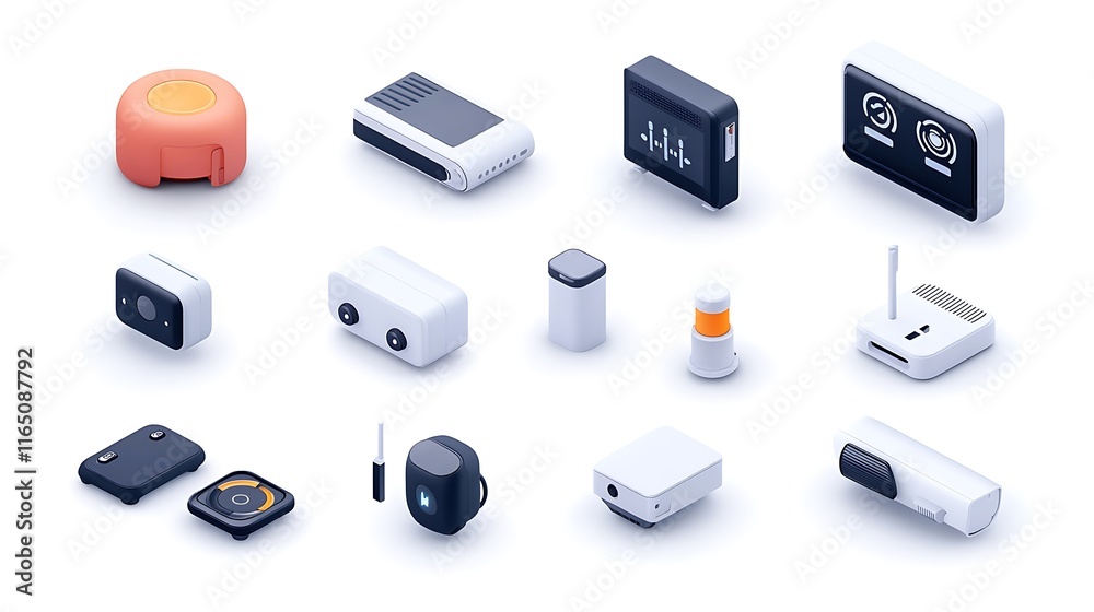 Innovative technology products showcase digital space graphic design Innovative technology products showcase digital space graphic design