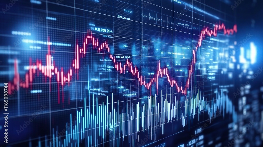 Financial Trading Chart with Stock Market Data and Analytics Financial Trading Chart with Stock Market Data and Analytics