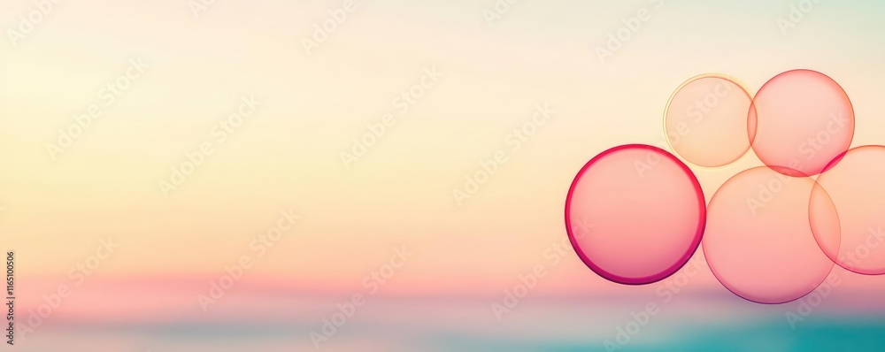 Circles abstract background concept. Soft pastel bubbles float gently, creating a serene and calming atmosphere. Circles abstract background concept. Soft pastel bubbles float gently, creating a serene and calming atmosphere.