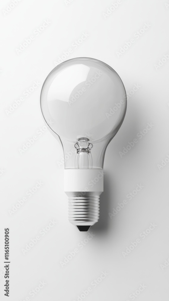 A Pristine, Modern Lightbulb: Illuminating Design and Innovation