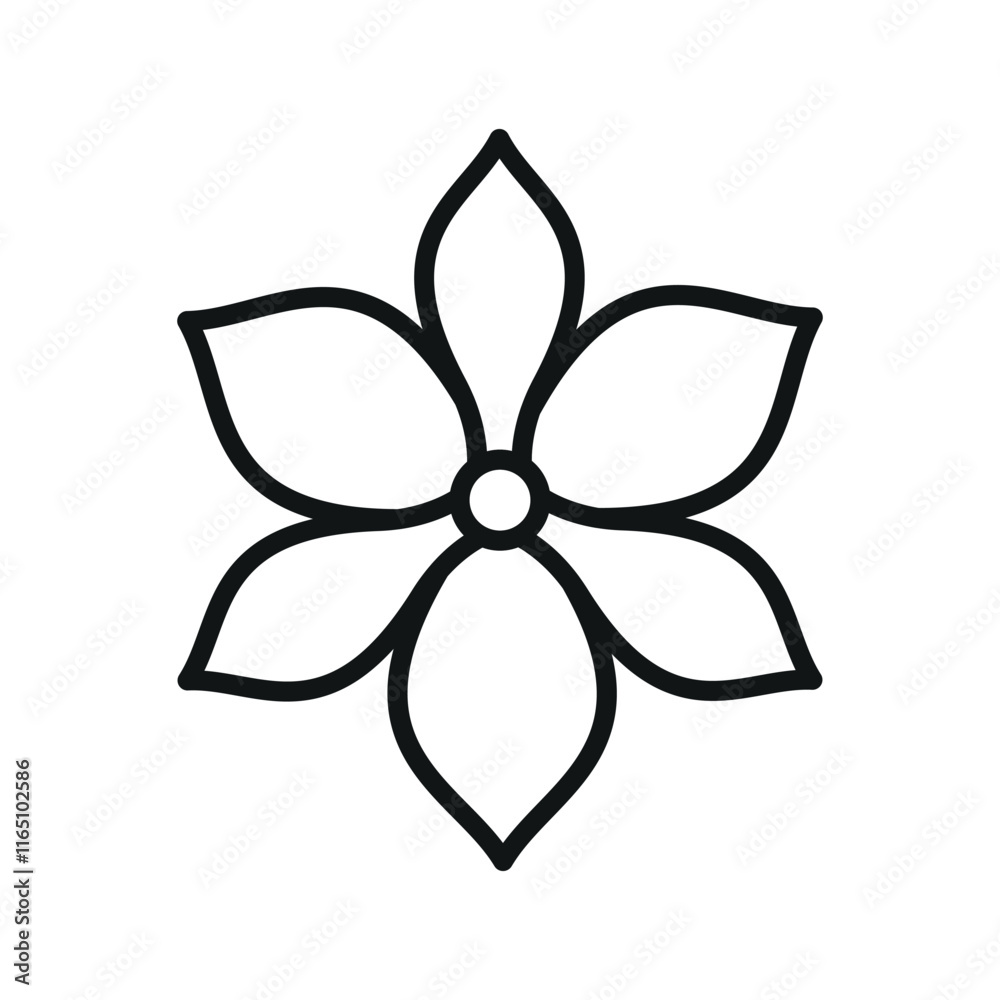 Magnolia Flower Icon features a soft and elegant design, perfect for representing natural beauty, sophisticated decor, or botanical-inspired branding Magnolia Flower Icon features a soft and elegant design, perfect for representing natural beauty, sophisticated decor, or botanical-inspired branding