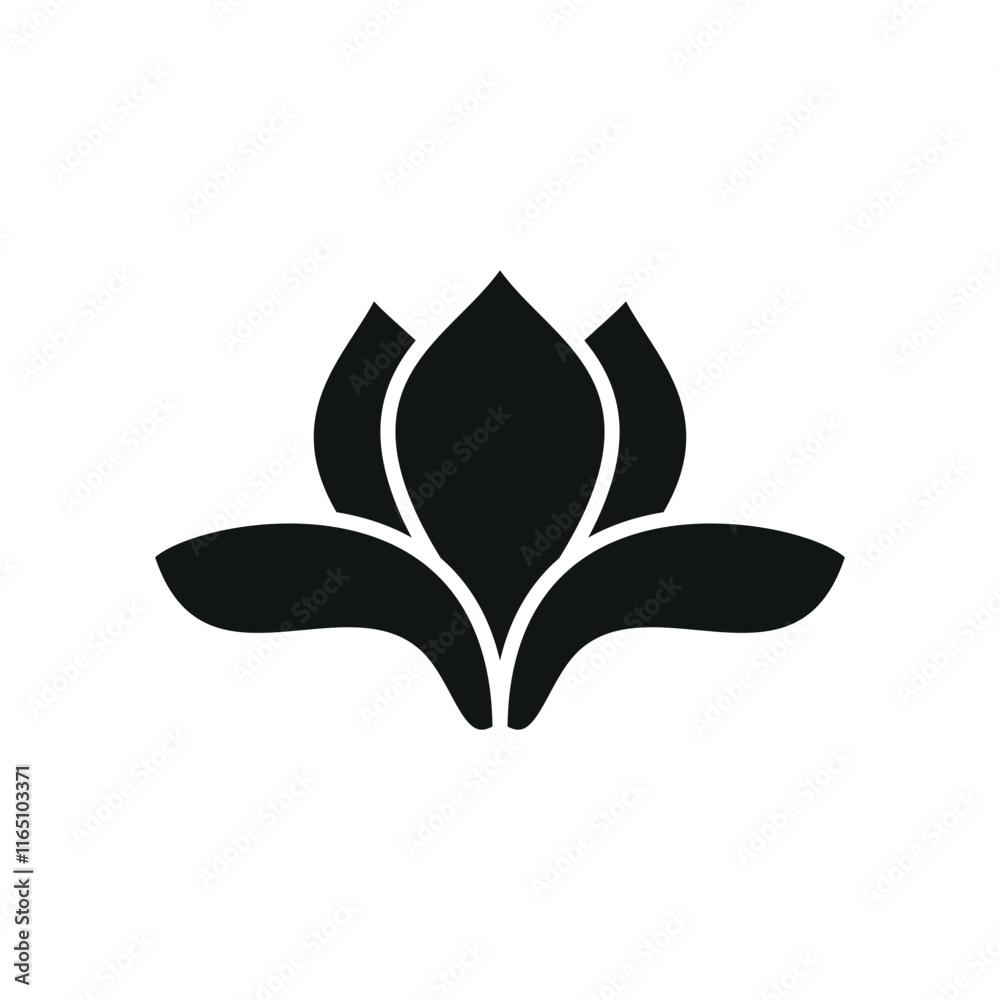 Magnolia Flower Icon features a soft and elegant design, perfect for representing natural beauty, sophisticated decor, or botanical-inspired branding Magnolia Flower Icon features a soft and elegant design, perfect for representing natural beauty, sophisticated decor, or botanical-inspired branding