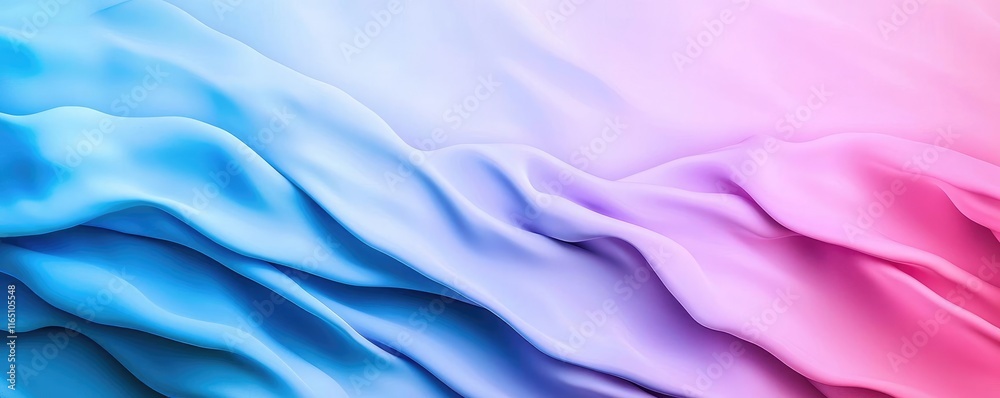 Fototapeta premium Cosmic abstract background idea. Abstract waves of pastel colors create a soft, fluid motion effect for graphic design.