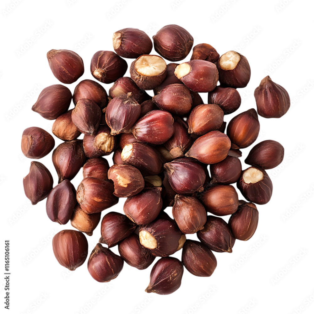 Obraz premium chestnuts on a white background