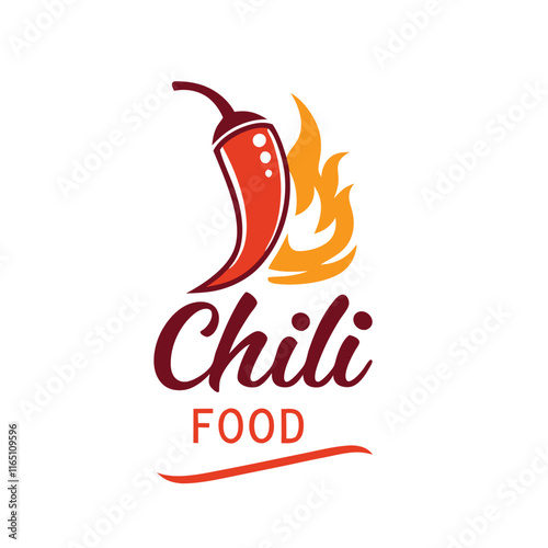 fire chili logo food restaurants vector