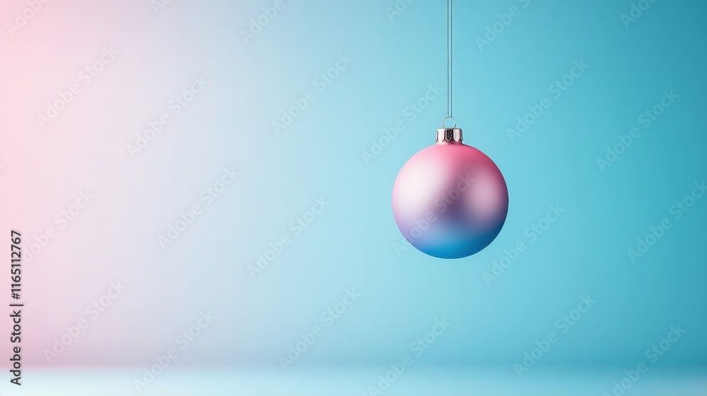 Elegant Pink and Blue Hanging Christmas Ornament Elegant Pink and Blue Hanging Christmas Ornament