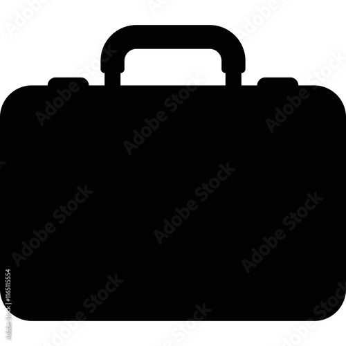 Briefcase simple vector icon

