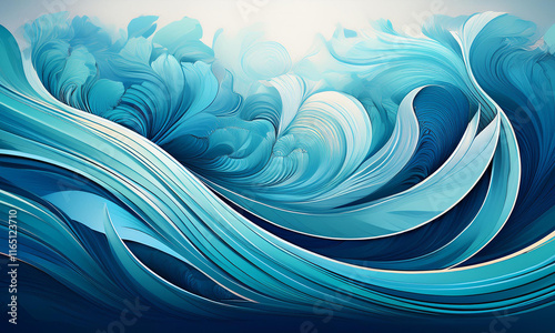 Gradient abstract blue background