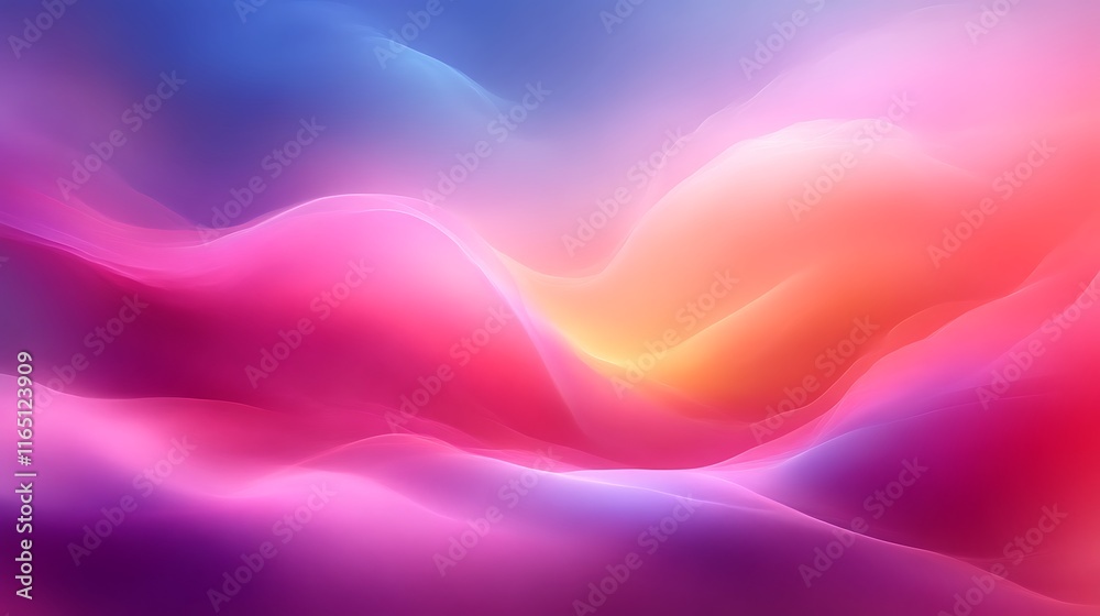 Fototapeta premium Abstract Colorful Waves Flowing Gradient Design
