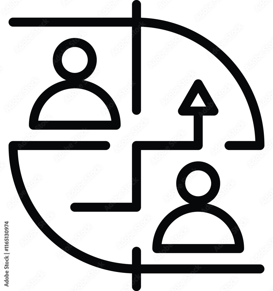 Stakeholder Analysis icon line vector illustration Stakeholder Analysis icon line vector illustration