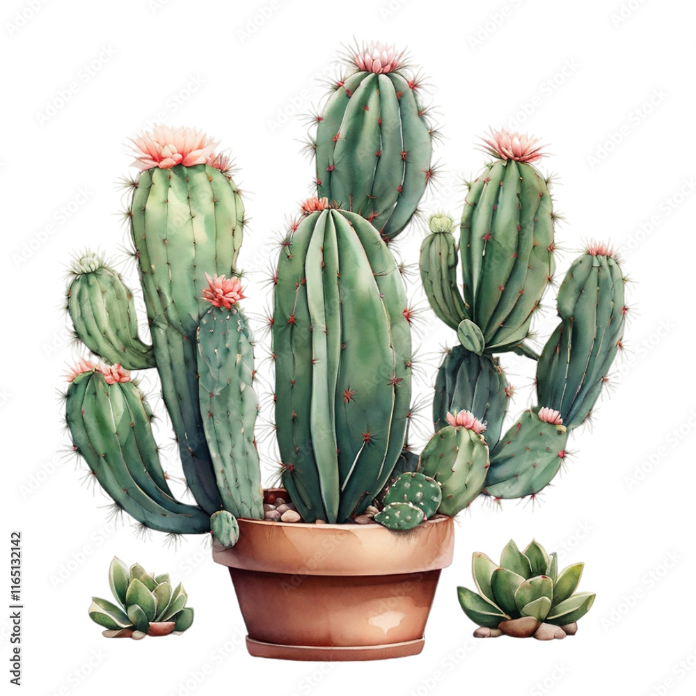 Fototapeta premium cactus isolated on white