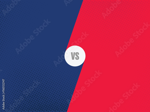 Flat design red comic style background. Pop art comic background lightning blast halftone dots. Pop comics book cartoon magazine cover. Two team comparison. before after. versus template