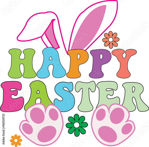 Happy Easter Vector Design