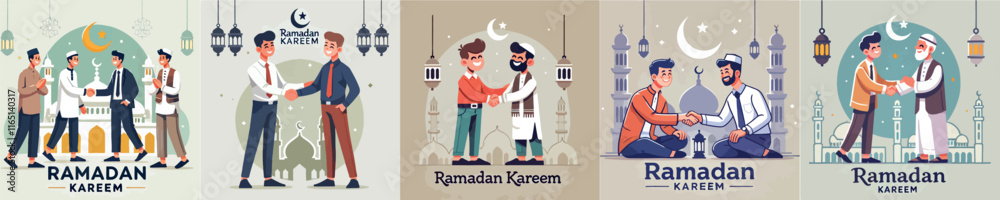 Obraz premium Picture of a man celebrating Ramadan