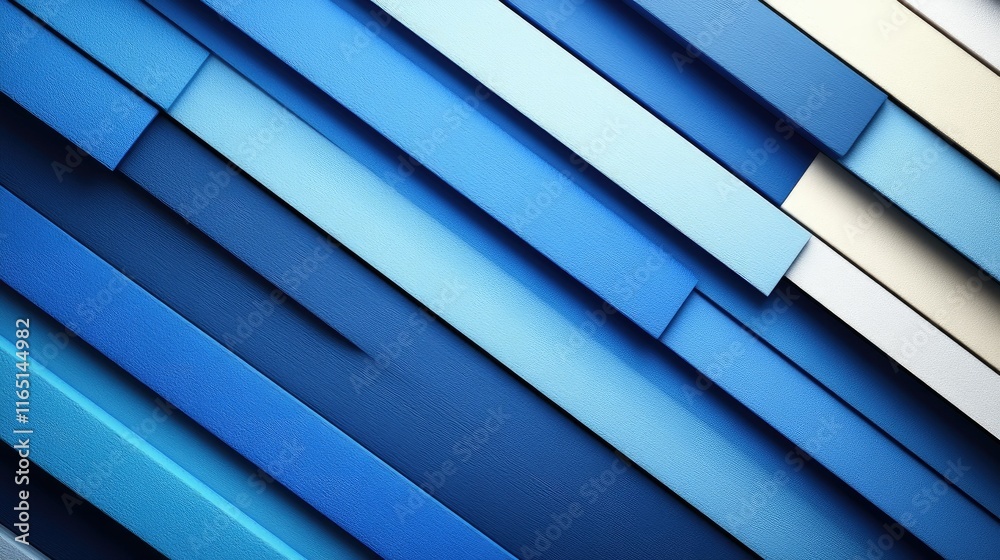 Obraz premium Abstract diagonal lines background in shades of blue and white.