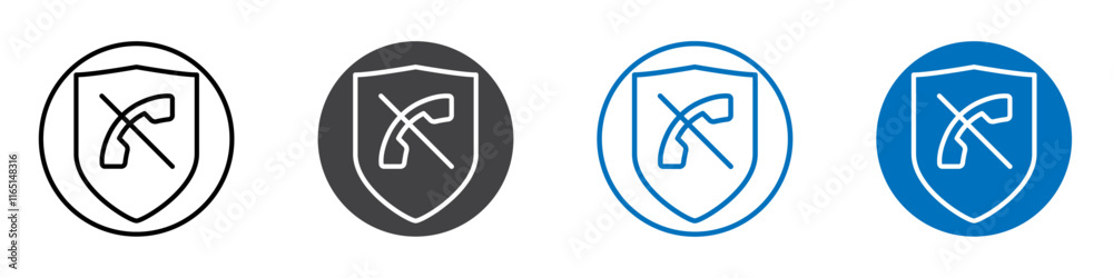 Call blackist icon flat editable icon mark set. Call blackist icon flat editable icon mark set.