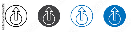 External icon flat editable icon mark set.