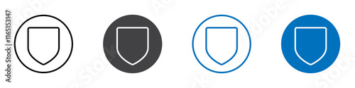 Free Download Protection icon flat editable icon mark set. - GFXLoad