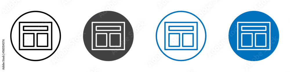 Tempelate icon flat editable icon mark set. Tempelate icon flat editable icon mark set.