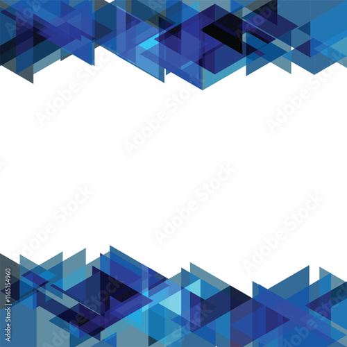 Abstract colorful geometric modern overlapping triangles vector illustration on white background for business technology, presentation, app cover template
