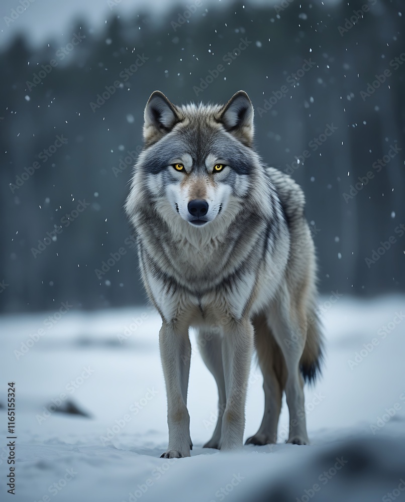 Majestic Grey Wolf Standing in Snowy Wilderness Capturing Intense Golden Eyes and Wild Beauty Amid Winter Scene Perfect for Wildlife Enthusiasts, Nature Photography, and Animal Conservation Content
Majestic Grey Wolf Standing in Snowy Wilderness Capturing Intense Golden Eyes and Wild Beauty Amid Winter Scene Perfect for Wildlife Enthusiasts, Nature Photography, and Animal Conservation Content