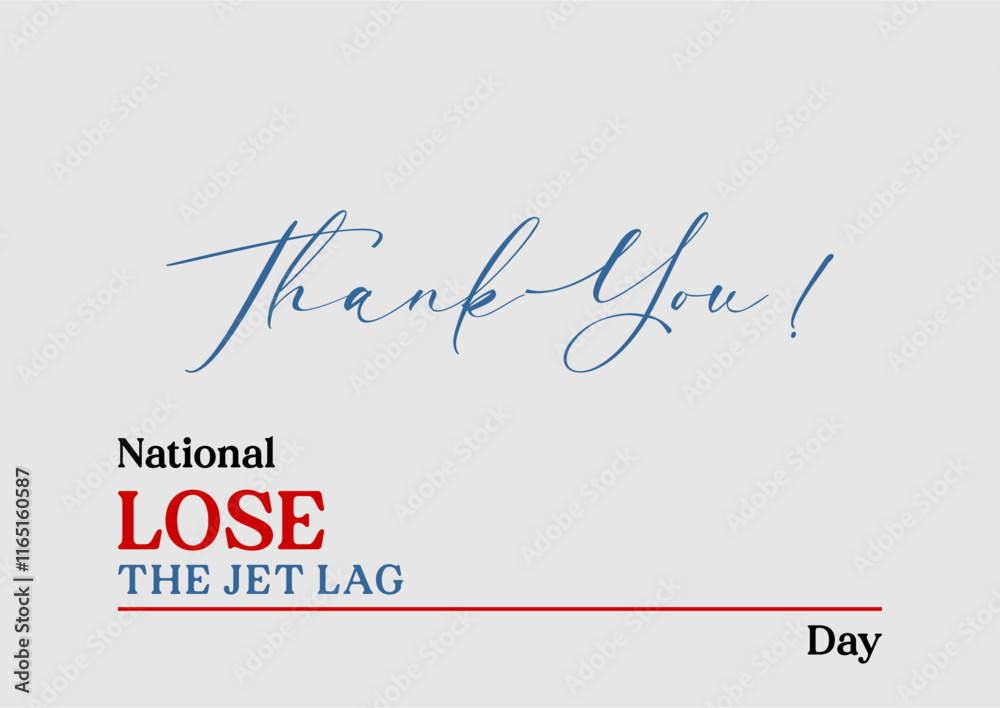 National Lose the Jet Lag Day