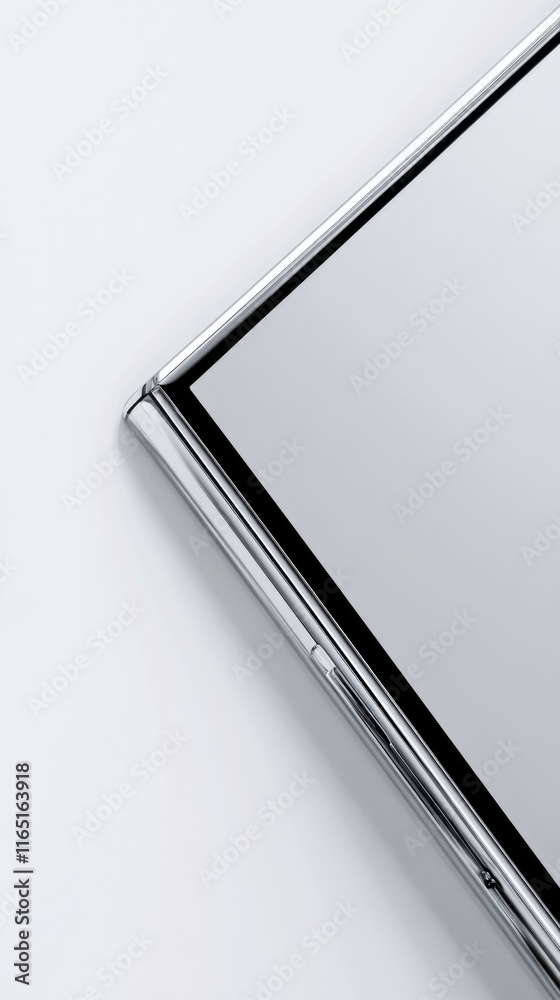 Sleek Silver Phone Case - Modern Tech Design
