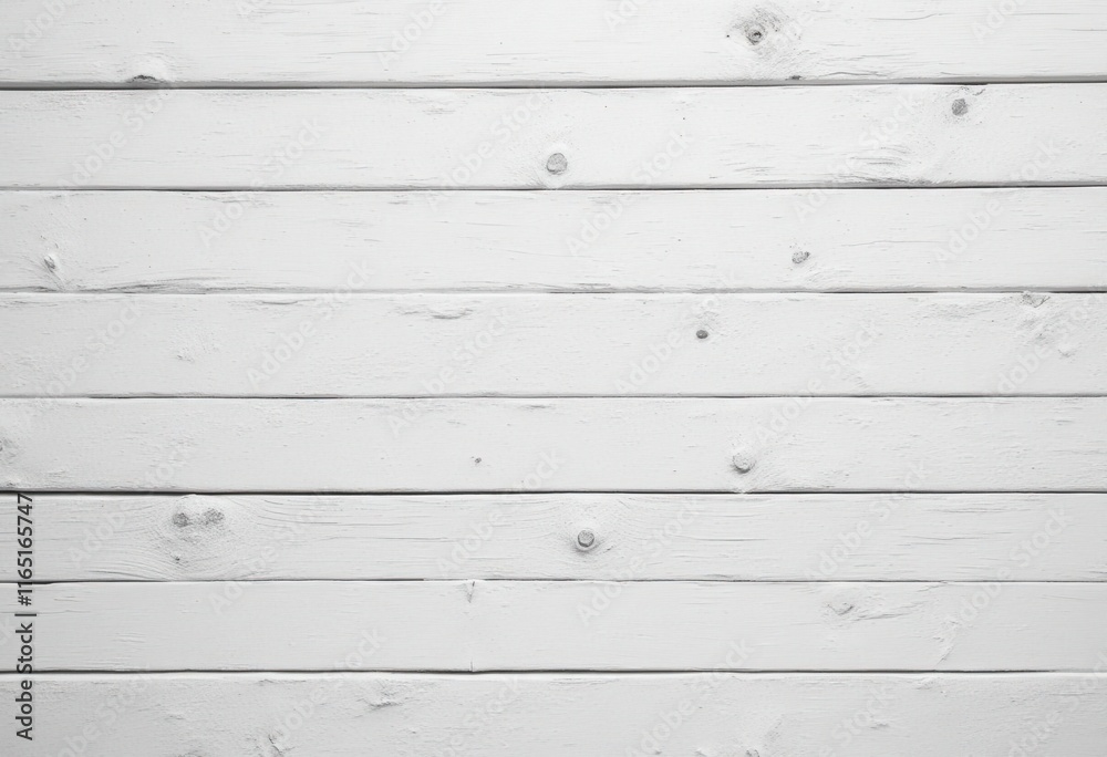 Naklejka premium White wooden planks with knots background.