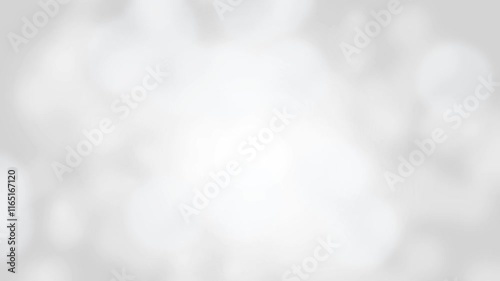 Abstract white blurred bokeh modern minimal winter snow or christmas holiday background