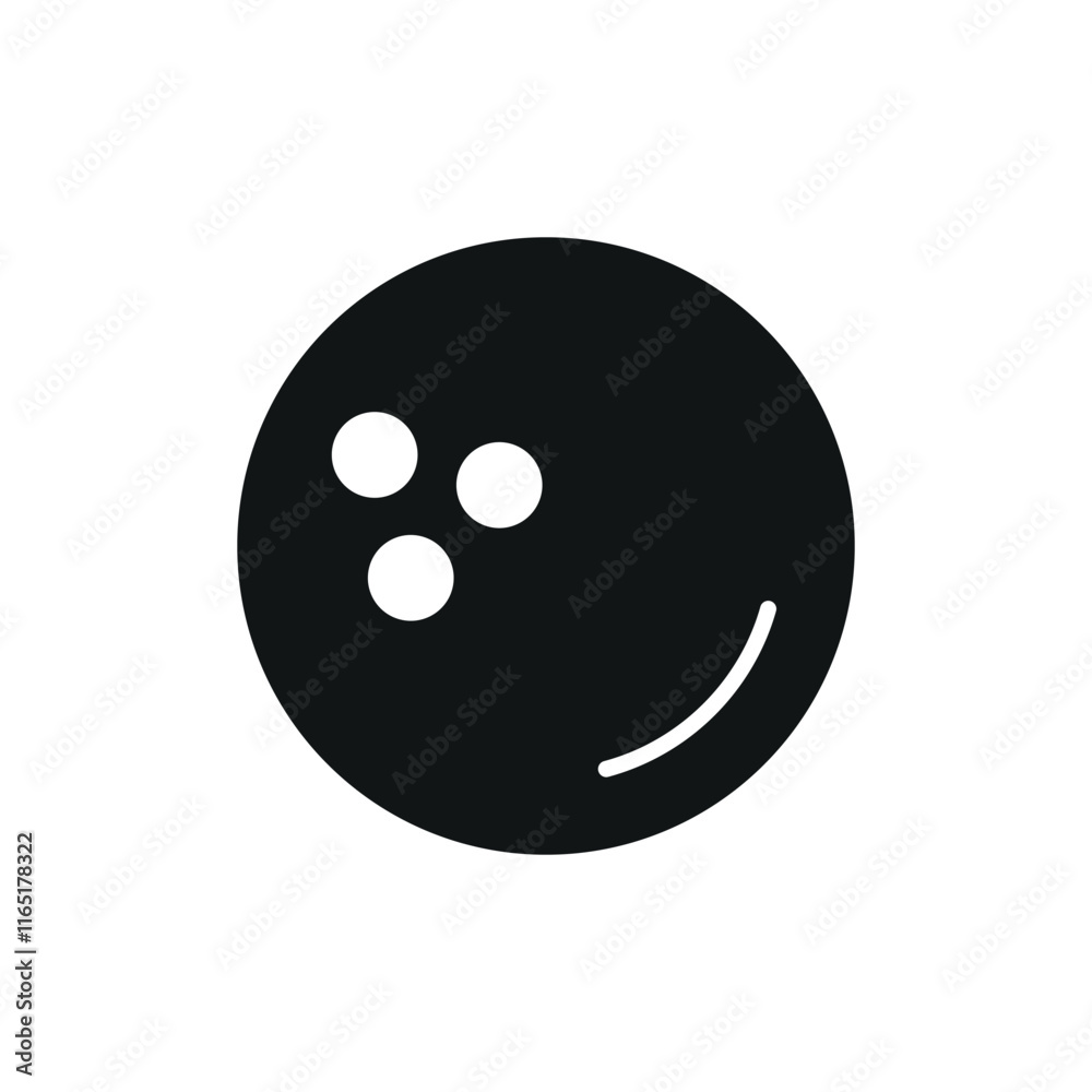 Bowling Ball Icon features a sleek and energetic design, perfect for representing bowling alleys, sports clubs, or recreational activities Bowling Ball Icon features a sleek and energetic design, perfect for representing bowling alleys, sports clubs, or recreational activities