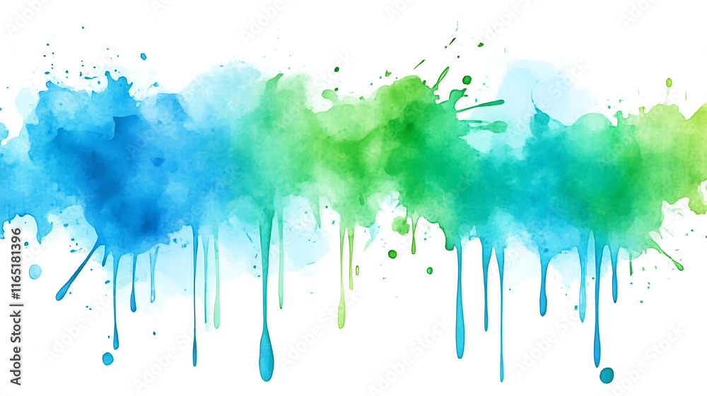 Fototapeta premium Abstract watercolor background. Colorful vector background for your design