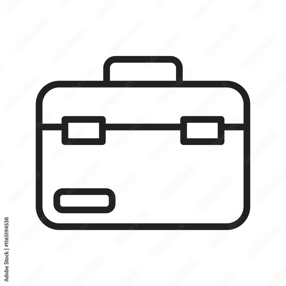 Toolbox icon vector image. Suitable for mobile apps, web apps and print media.