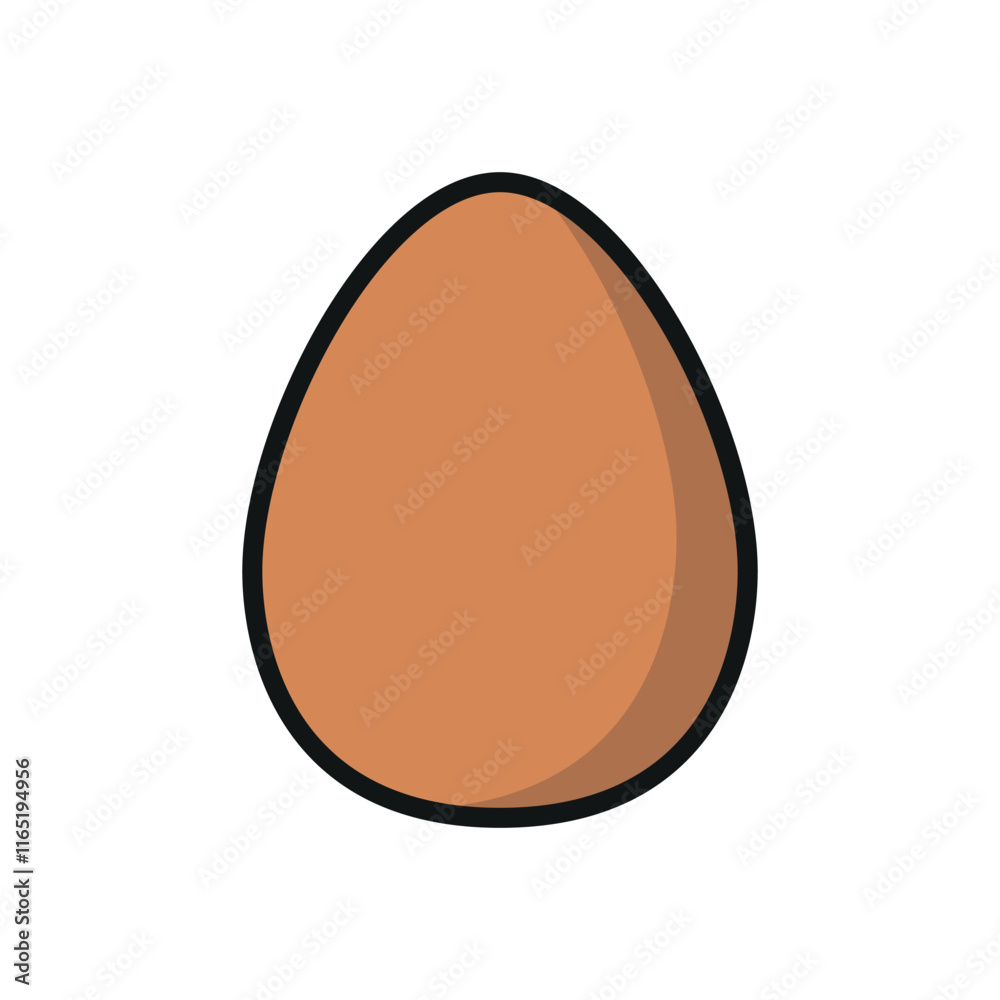 Egg Food Icon features a simple and wholesome design, perfect for representing breakfast menus, healthy eating, or farm-fresh products Egg Food Icon features a simple and wholesome design, perfect for representing breakfast menus, healthy eating, or farm-fresh products