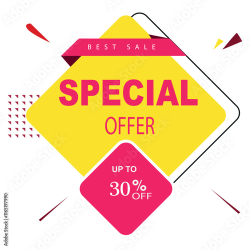 Colorful Big Sale Promotional Banner – Off Discount Ad Design
