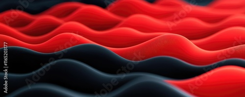 Noise abstract background idea. Abstract waves in red and black create a mesmerizing visual effect.