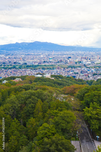 Takasaki Cityscapes in Gumnma prefecture, Kanto, Japan.