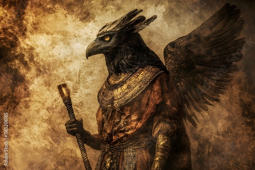 Ancient Egyptian Mythology: The Powerful God Horus, Majestic Avian Deity